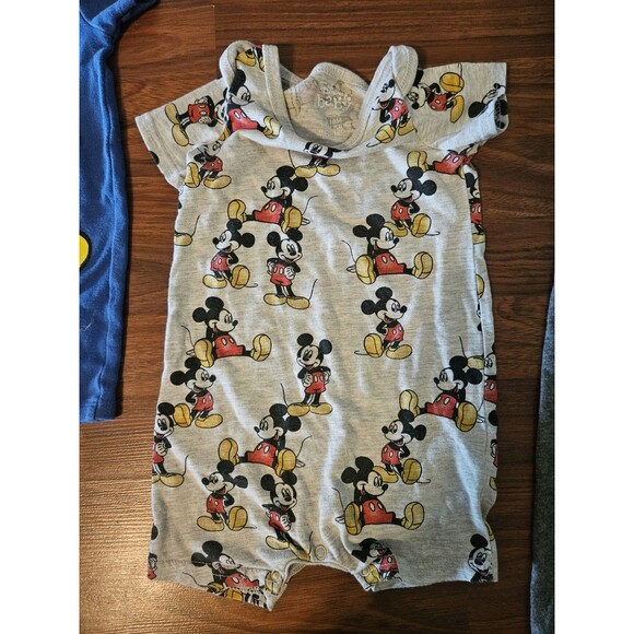18-24m 2t Disney Mickey Mouse Toddler Clothes Bundle Lot Shirt, Pj, Romper - Picture 3 of 8